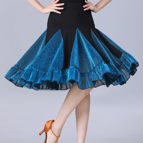 Square dance costume Latin dance skirt skirt for women adult new dance practice clothes dance skirt short skirt big swing skirt