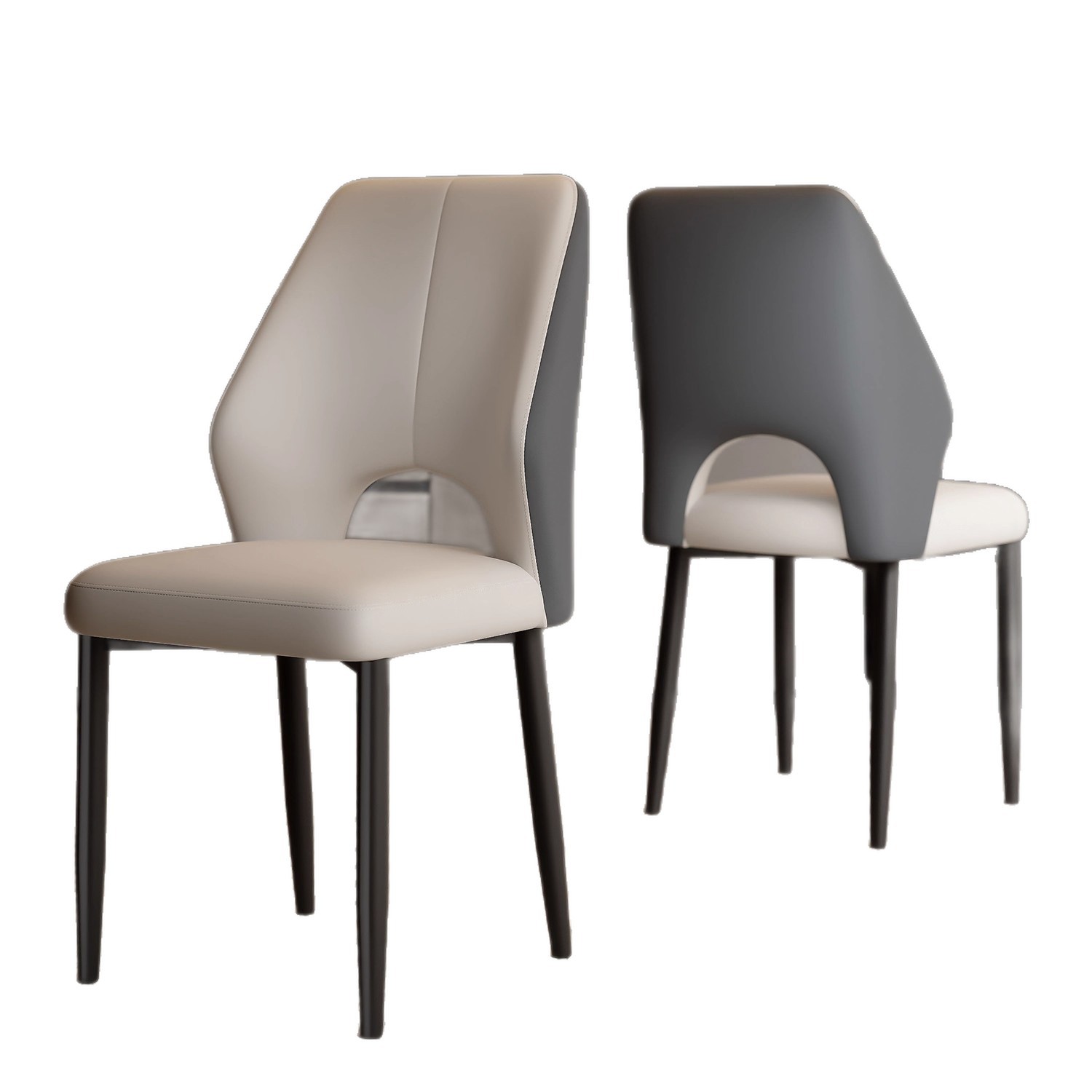 Silla de comedor silla de respaldo silla de comedor taburetes silla de lujo ligera alta sensación moderna simple silla de comedor doméstica nueva