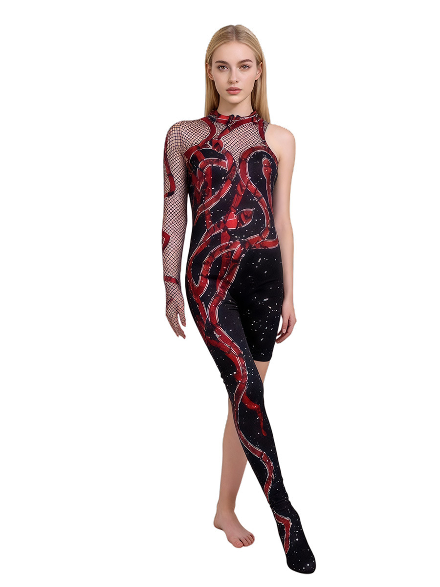 Traje de Baño de Una Pieza para Escenario de Poliéster y Licra, Duradero, para Natación image 6