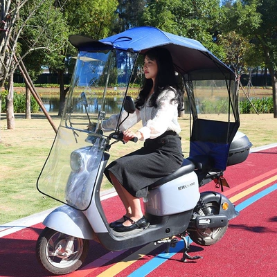 New foldable electric scooter Elektromobil üçün ön şüşə çətiri (günlük) - hsrequires-assemblyfully-retractable-folding-shed-extra-large-lifting-window-blue-default-item
