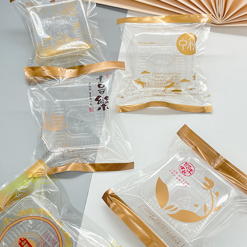 新型通用月餅袋中秋三辺封月餅包装菓子菓子50グラム80グラム125グラム|undefined