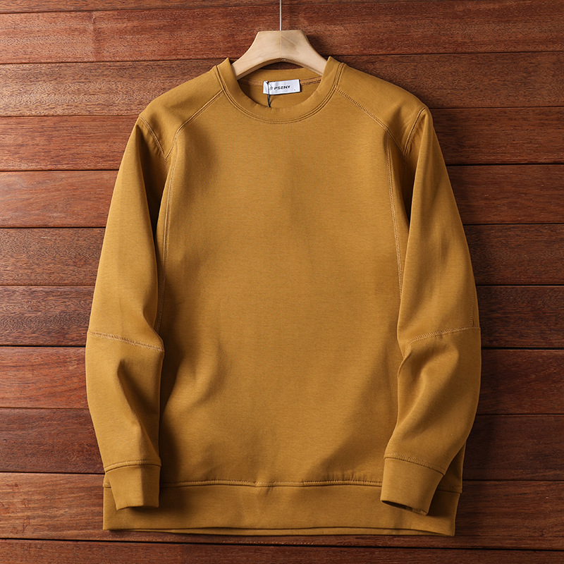 felpa con strato d'aria in ammoniaca liquida di alta qualità primavera e autunno uomo e donna coppia stile moda taglio verticale 3D tinta unita_voghion.com