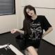 Loose Bow Print Short-sleeved T-shirt Women's 2025 Summer New Fresh Niche All-match Top Slim T-shirt