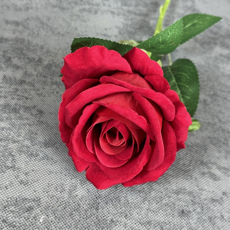 Rosas de tela única flores de tela