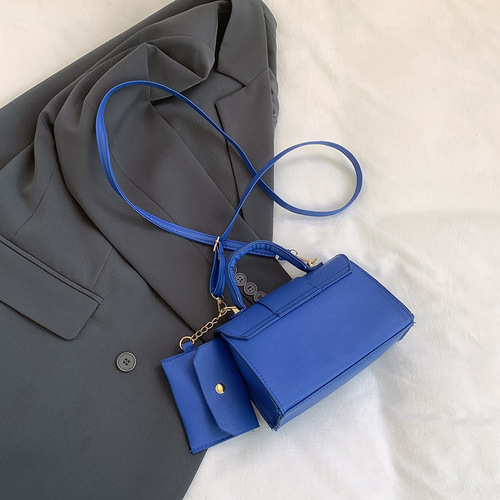 Candy-colored summer minimalist retro trendy cool crossbody shoulder handbag small square bag for women