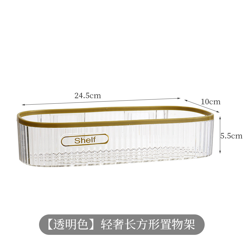 Estante de almacenamiento de baño verde oscuro estante de almacenamiento montado en la pared hogar Hotel Punch-free cocina baño inodoro multiusos