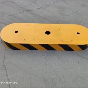 Barrier Gate safety Island Barrier Gate base steel structure integrated pouring-free community parking lot movable anti-collision safety Island