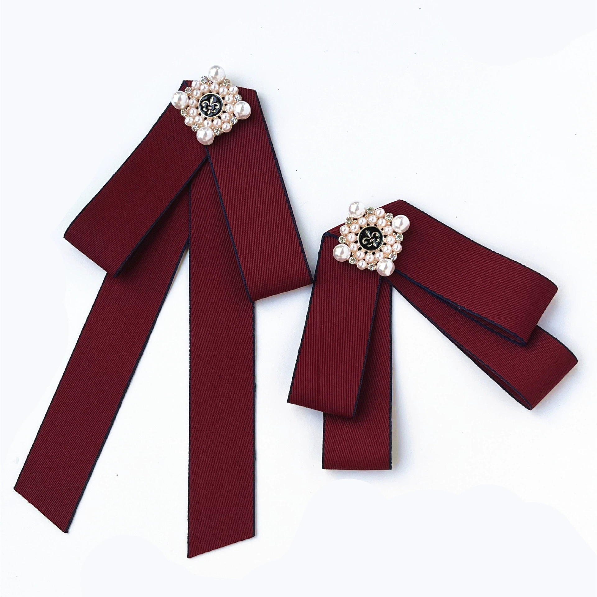 Retro bow tie, uniform, accessory lapel pin, shirt pearl with bow, brooch, Korean style, direct factory sales