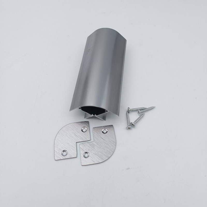 Aleación de aluminio cama esquina 17 placa hierro gris arco esquina protección anti-colisión conector R ángulo derecho muebles hardware Accesorios