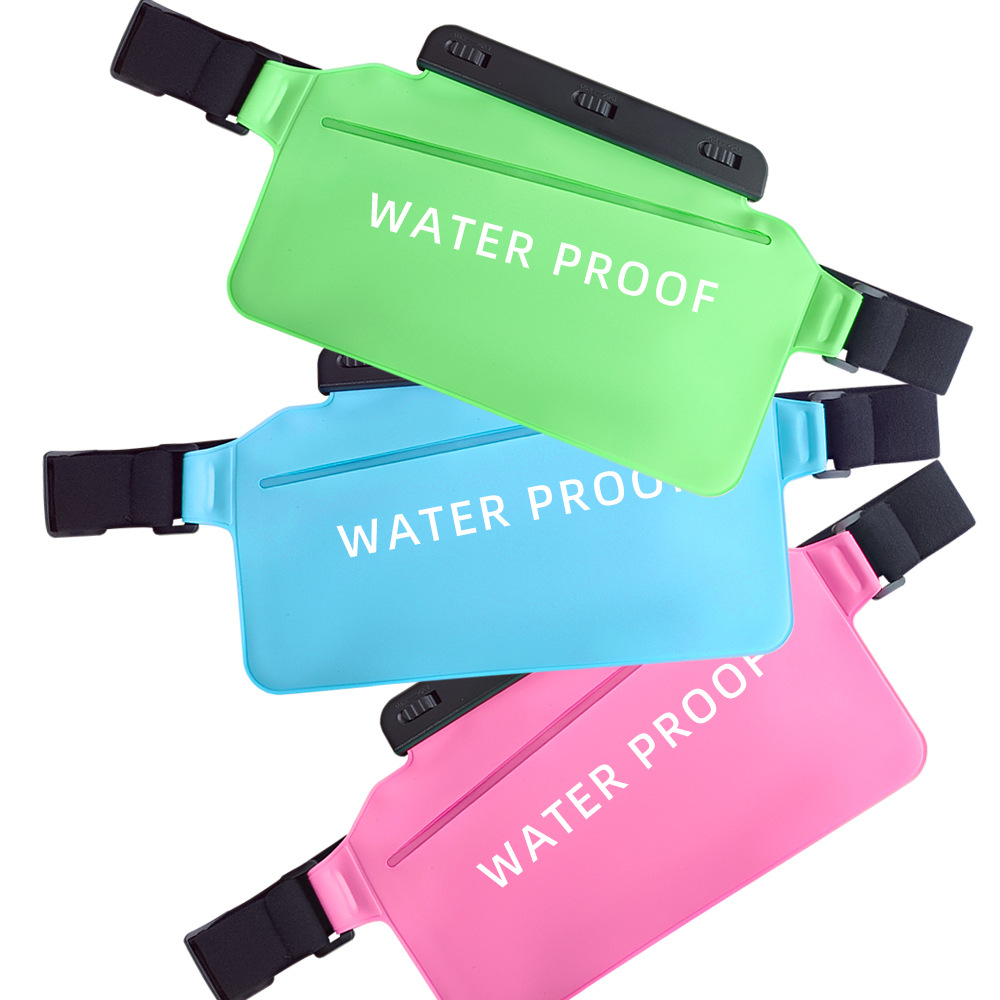 In-stock PVC waterproof waist bag, suitable for rafting and beach use, sealed IPX8 large-capacity waterproof bag