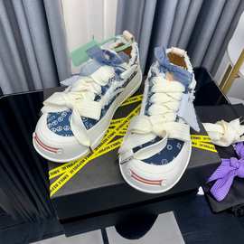 明星同款开口笑大头乞丐帆布鞋女厚底时尚百搭小个子休闲板鞋低帮