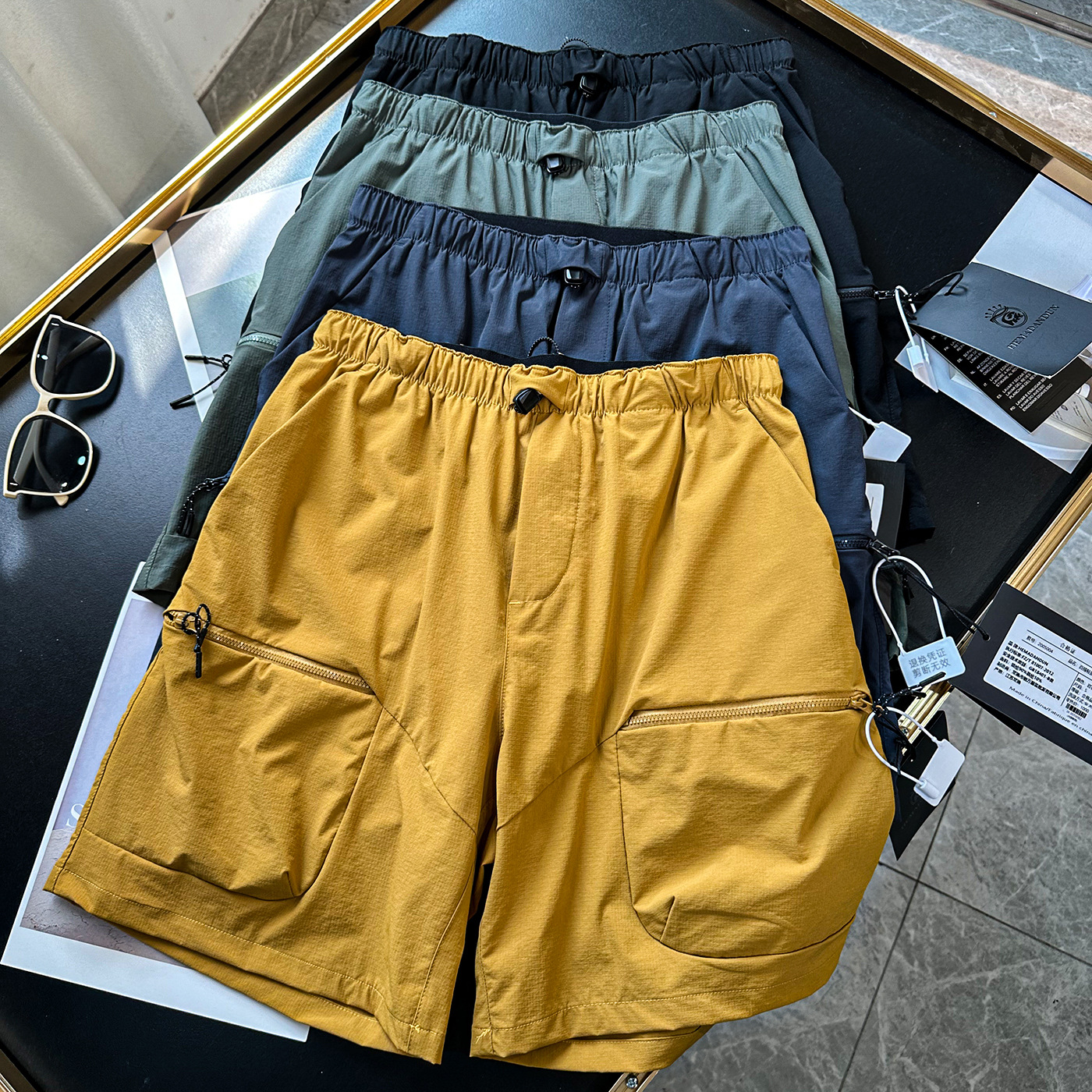 Summer limited! Outdoor Mountain Lightweight Breathable Men's Sports Leisure Multi-bag Tooling Hiking Shorts