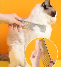 comb dog comb pet stainless steel  hair brush Pet hair comb