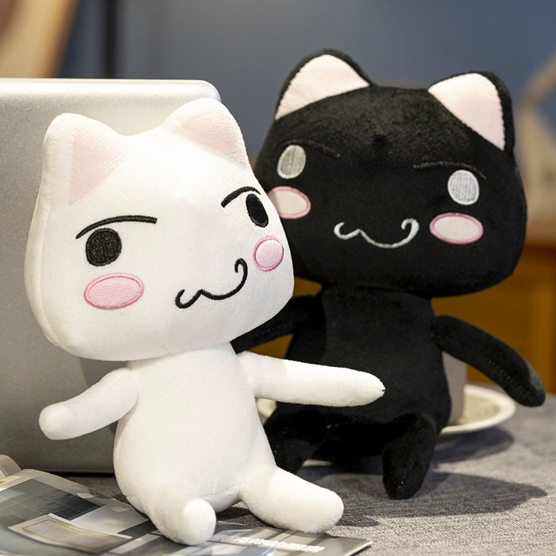 New product cross -border Toro Inoue Plush Doro Cat Doll Creative Smile Face Couple Cat Plush Toys