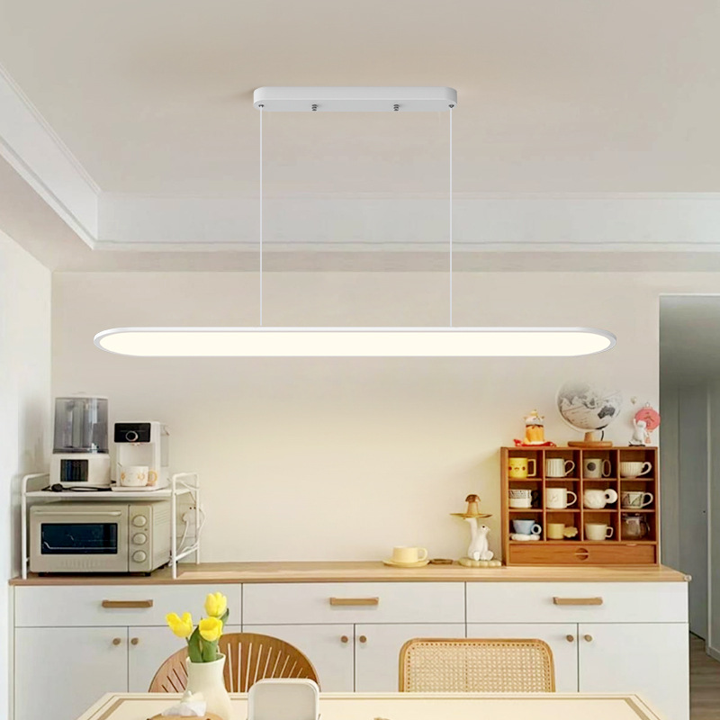 Restaurant chandelier full spectrum high CRI eye protection long table lamp bedroom modern minimalist living room bar LED light