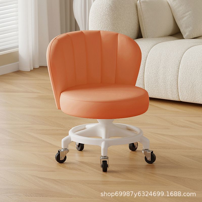 Rueda universal anti-rollback pequeña polea taburete baja silla respaldada para el hogar con un niño banco redondo rueda de correa rueda silenciosa