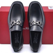 【防水耐磨功能】男士皮鞋广州真皮休闲舒适商务懒人鞋一脚蹬四季