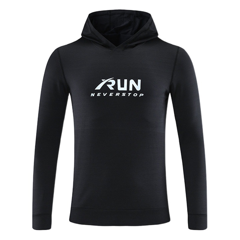 Sudadera con capucha de manga larga para hombre, ropa deportiva para otoño e invierno, para correr al aire libre, entrenamiento físico, ropa de secado rápido, deportes de pesca