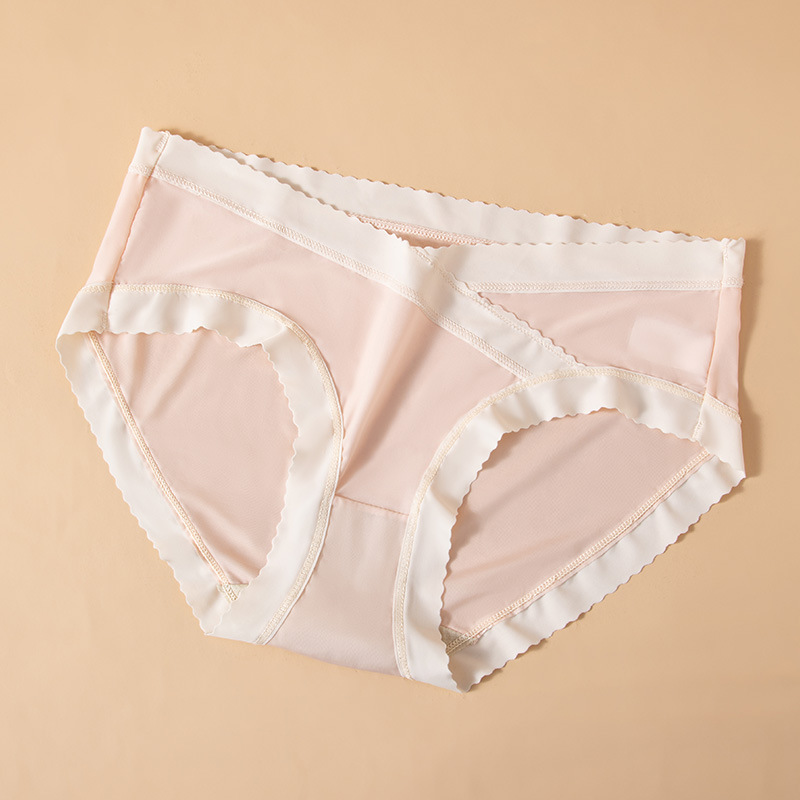 Ropa interior de mujer embarazada verano fino puro algodón antibacteriano entrepierna temprano, medio y tarde cintura baja vientre soporte de seda de hielo sin costuras ropa interior de gran tamaño para mujeres