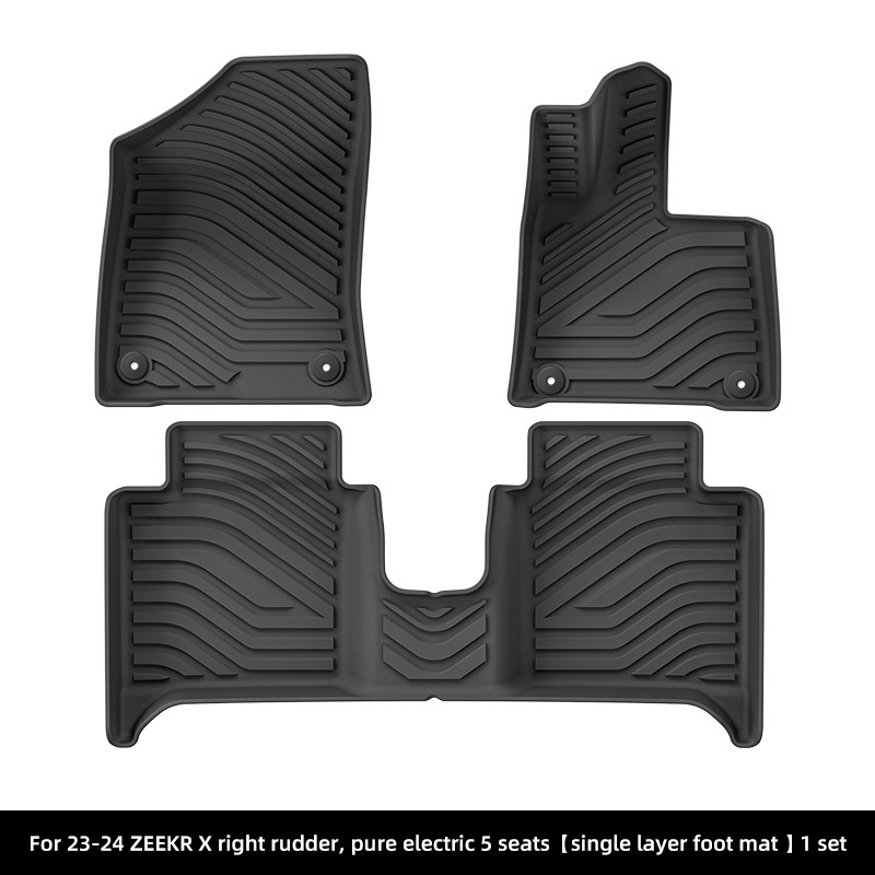 for Zeekr X | Jike Modelə uyğun ayaqaltı - 23-24-zeekr-x-right-hand-drive-single-layer-floor-mats-five-seatselectricthailand