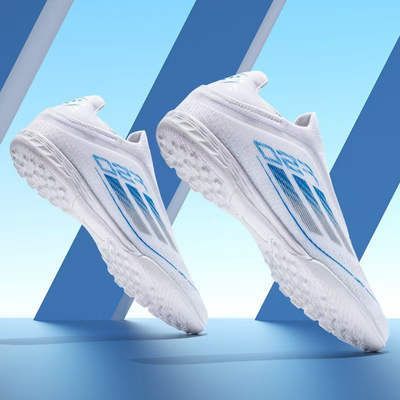 Zapatos de Fútbol de Corte Bajo para Adulto de TPU y Goma Transpirables para Césped Natural y Artificial