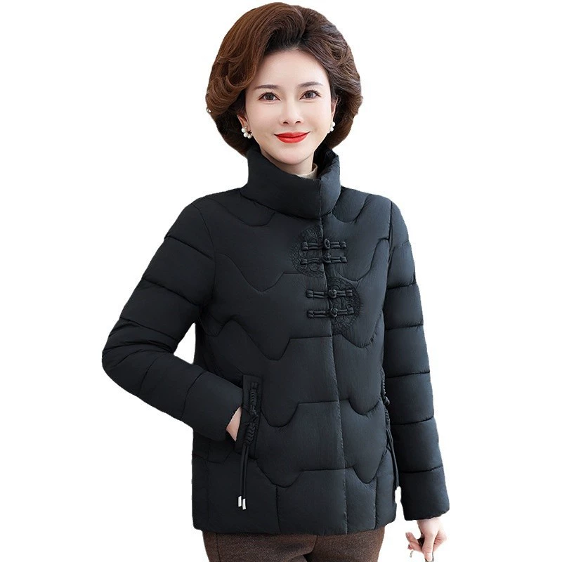 Short down jacket for mother, 2024 years, 50 years, for middle age, plus size