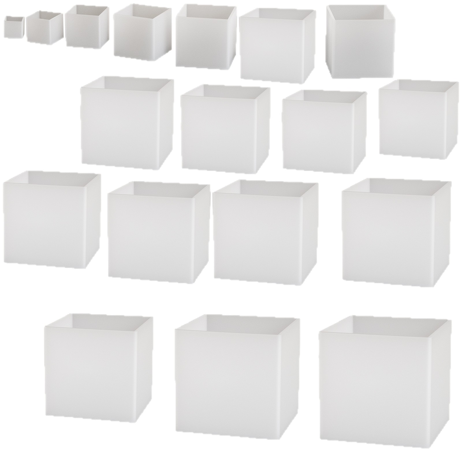 Cristal epoxi cubo molde de silicona Pulido-libre DIY joyería hecha a mano resina seca flor decoración modelo