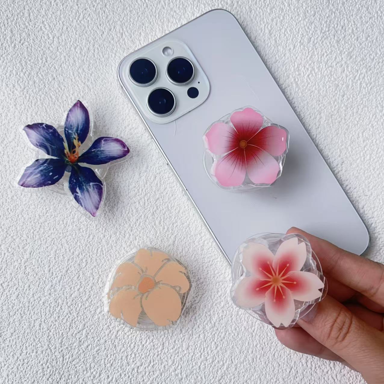20g Weight Airbag Bracket Classification Acrylic Material Flower Pattern Simple Style, Classic Style Style Flower Acrylic Simple Style Classic Style Airbag Bracket 6