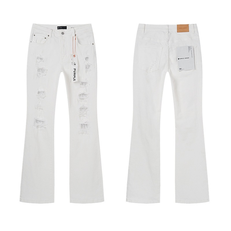 Purple Brand Jeans Distressed White