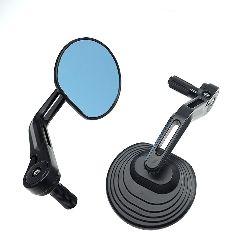 Cross-Border Motorcycle Rearview Mirror Modification Round Mirror Aluminum Handlebar Mirror Reversing Mirror Accessories Reflector Electric Vehicle Rearview Mirror