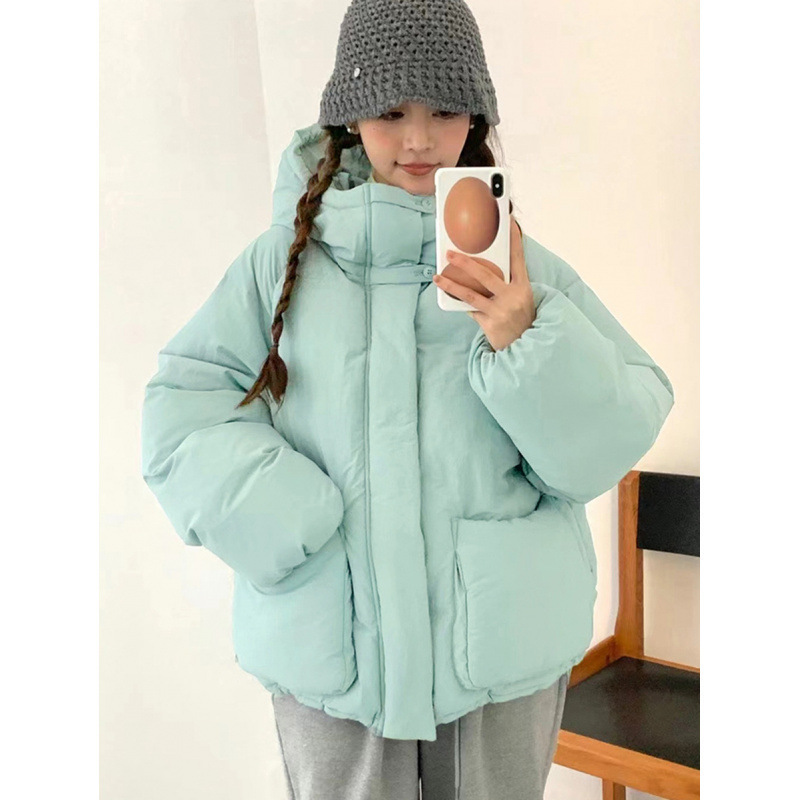 South Korea's Dongdaemun down Jacket Women's 2025 Winter Hooded Thickeneded Casual White Duck down Warm Fashion Bread Jacket Trend South Korea's Dongdaemun down Jacket Women's 2025 Winter Hooded Thickeneded Casual White Duck down Warm Fashion Bread Jacket Trend