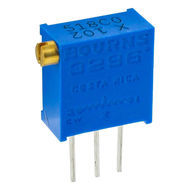 Bourns 伯恩斯 可变电阻器 3296X-1-104LF 侧面调整 100kΩ  25转