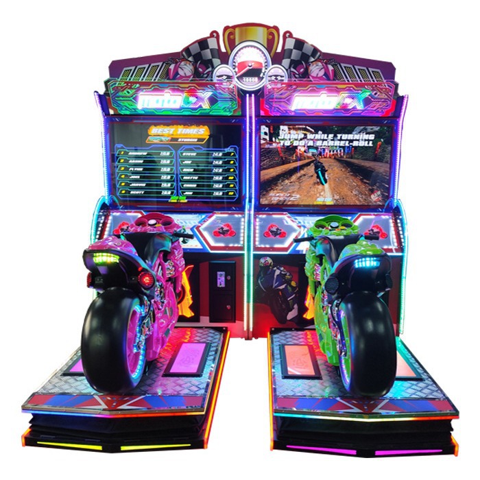 Fuente de fábrica de equipos de videojuegos de entretenimiento a gran escala máquina de juego de monedas motocicleta dinámica