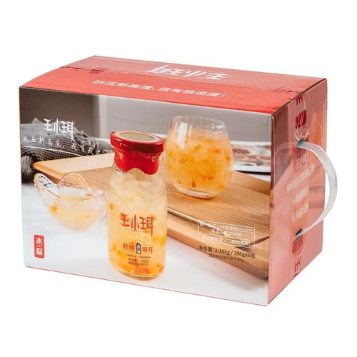 Freshly Cooked Snow Fungus Soup (Original/Avocado Flavor) Instant Snow Fungus Cans 198g*6 Bottles Fresh and Soft Ear Canned Goods