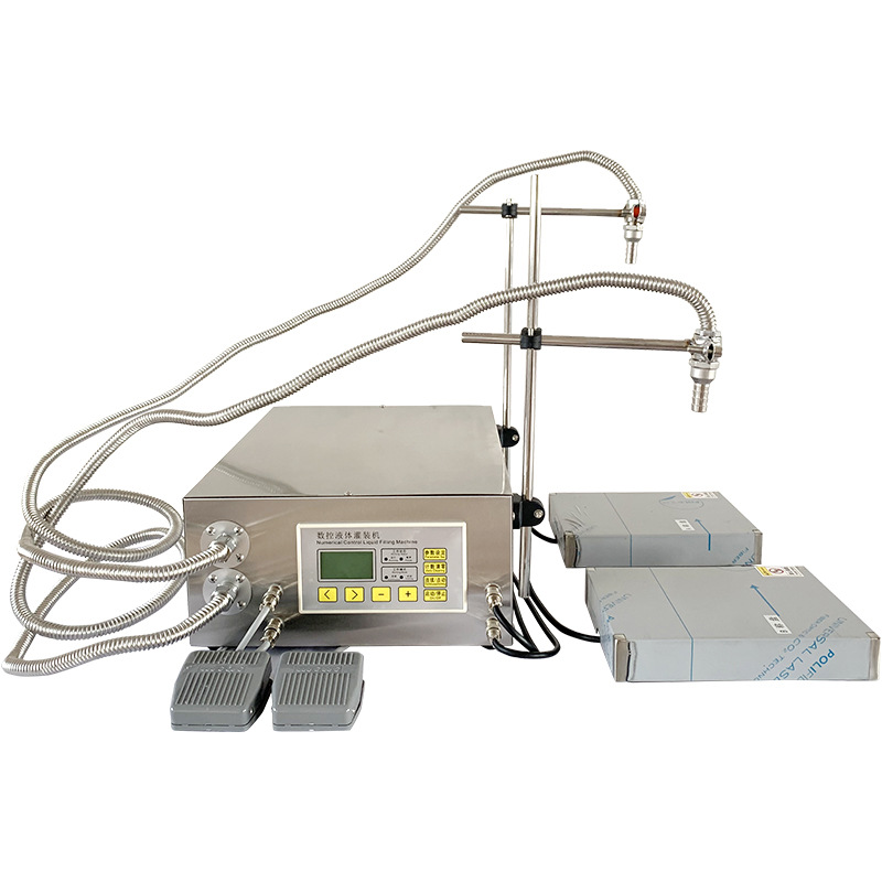 G63B双头定量豆油食用油菜籽油机油润滑油自动称重液体灌装机