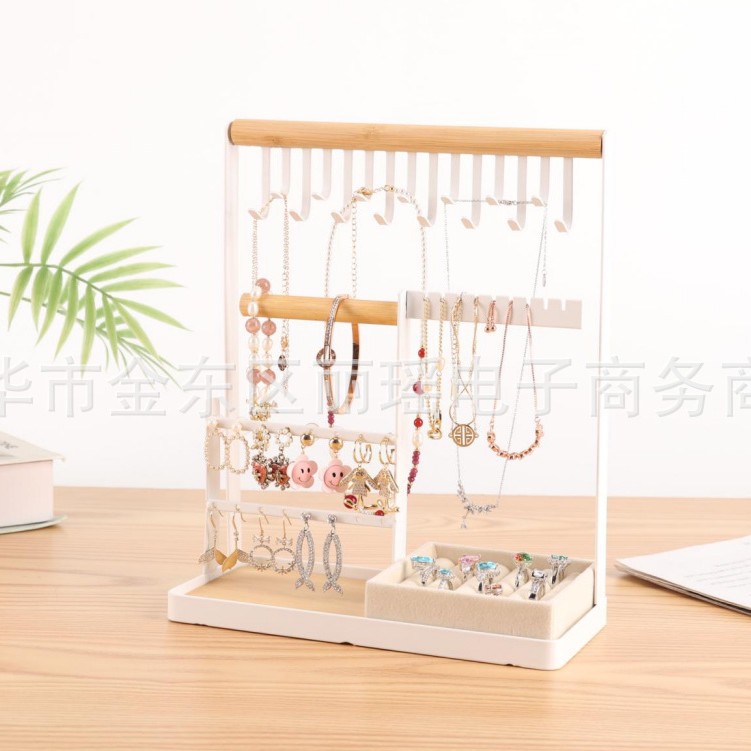 Sala de estar transfronteriza de escritorio doméstico percha de joyas estante de estante multifuncional estante de almacenamiento de video estante de joyas image 1