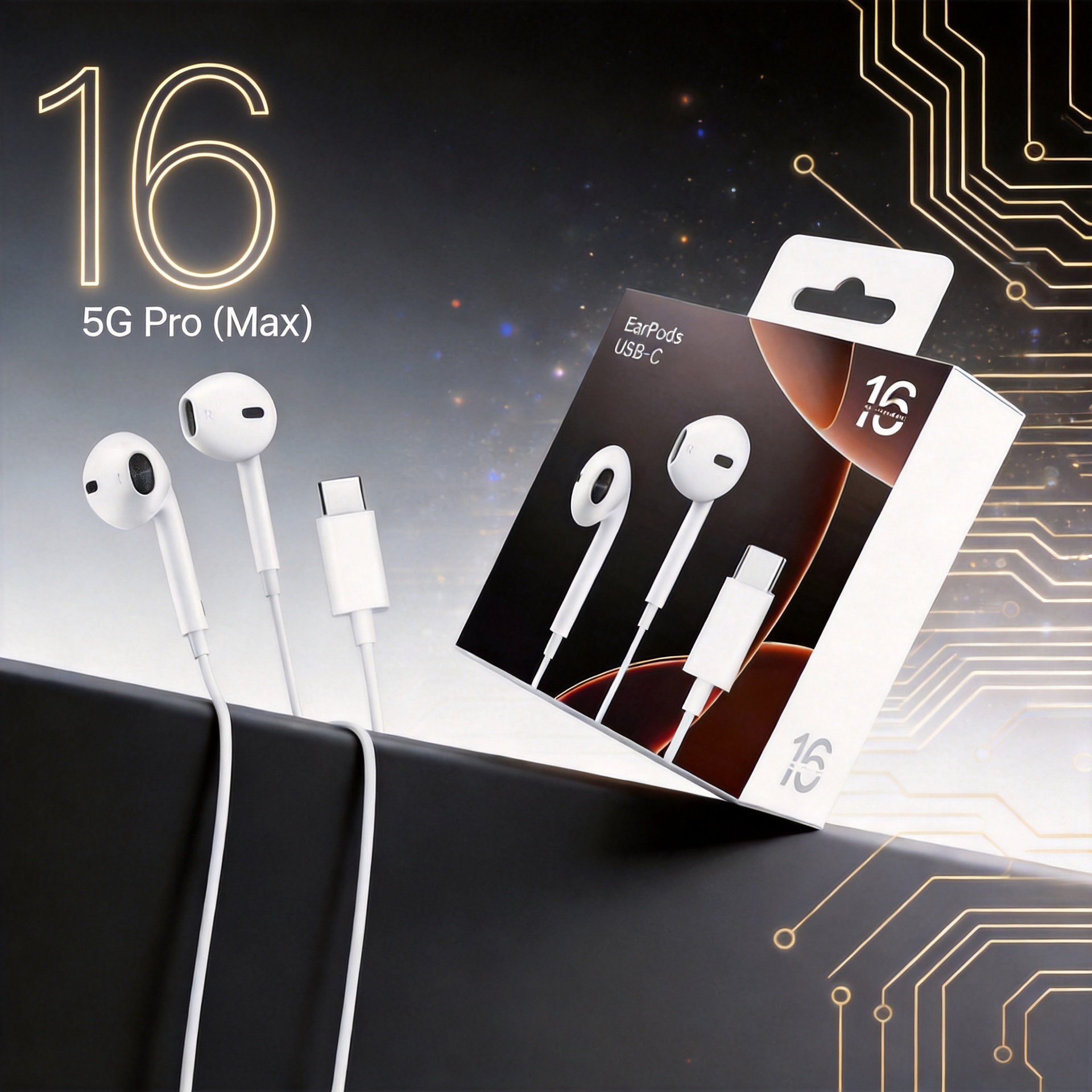 USB-C口苹果16earpods耳机入耳式有线包装盒USB-C口16earpods