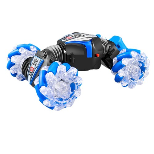 Cross-border gesture sensor twist car light music spray stunt car street stall children's electric toy remote control car
