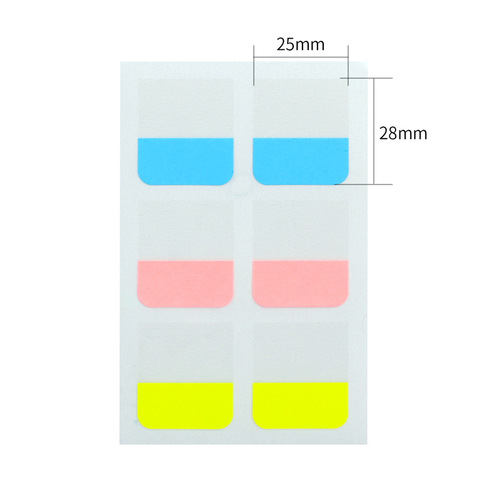 Deli 25903 color classification index bookmark label sticker folder information book subject office stationery