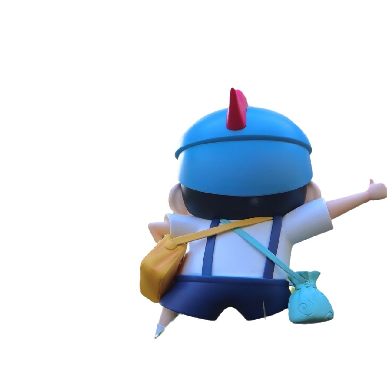 Dibujos animados con crayón Xiaoxin hecho a mano versión Q Nohara nueva ayuda crayón Xiaoxin decoración GK estatua hecha a mano