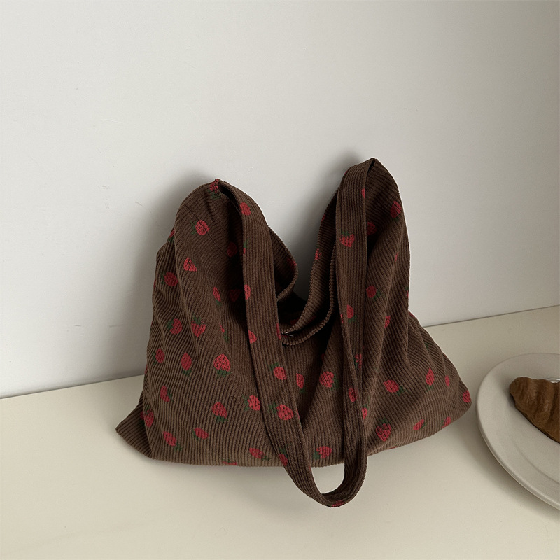 trendy casual cool western style shoulder bag idle style new fashion small fresh large capacity soft surface tote bag