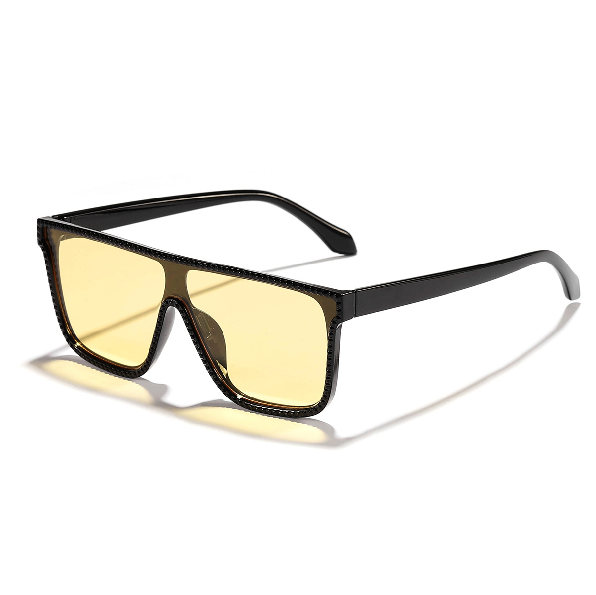 Nuevos hombres y mujeres de la misma parte superior plana elegante marco cara-mirando pequeña moda todo-fósforo gafas de sol al aire libre a prueba de sol gafas de sol