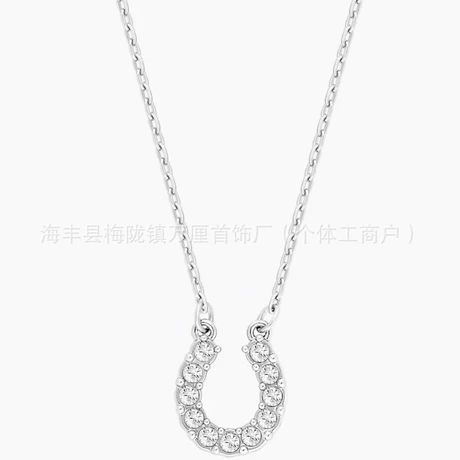 施华洛元素世奇灵动天鹅锁骨吊坠项链施家精致高版本恶魔之眼项链