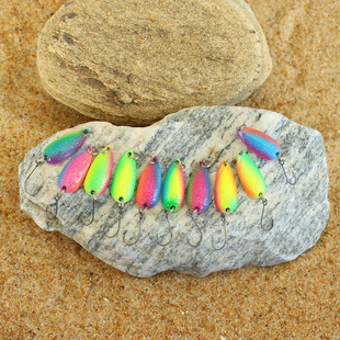 Wholesale micro-object Luya bait color holographic cicada horse mouth sequin spoon sequin fake bait long-cast cocked trout bait