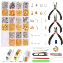 跨境热销新款DIY首饰制作配件材料包套装带工具饰品配件现货批发