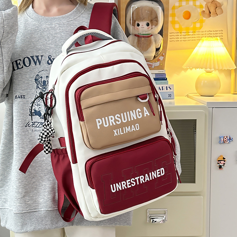 Mochila escolar de alto valor, gran capacidad, ligera y versátil para estudiantes de escuela primaria, quinto y sexto grado, mochila para estudiantes de secundaria y preparatoria