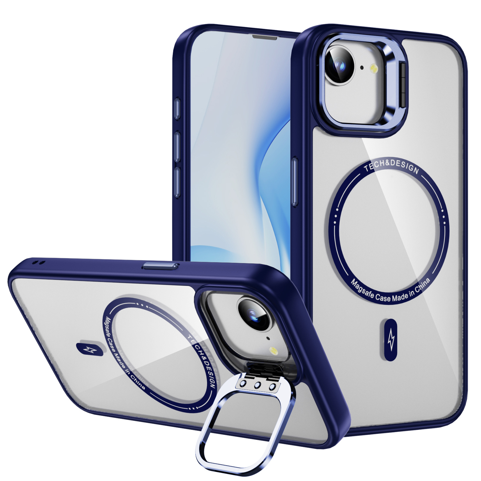 Aplicable para Apple iPhone 16E Sky Mirror Magnetic Case Lens Metal Bracket Cover Protector