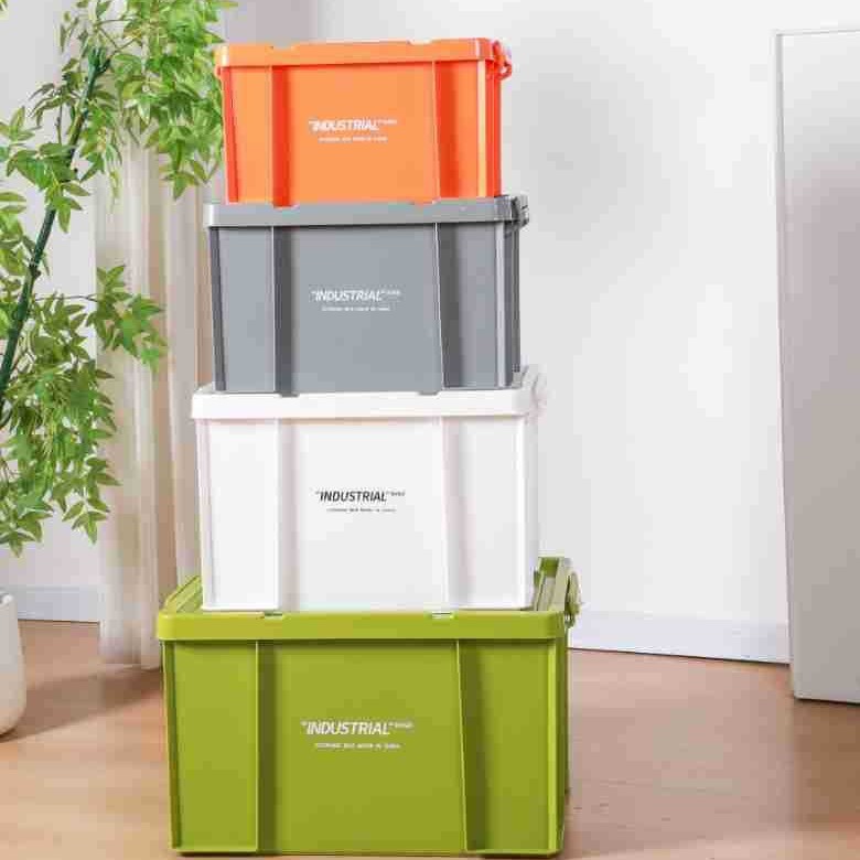 Industrial Style Storage Box, Extra Large Capacity Box, Outdoor Camping Storage Box, Household Clothes Storage Box, Plastic Capacity