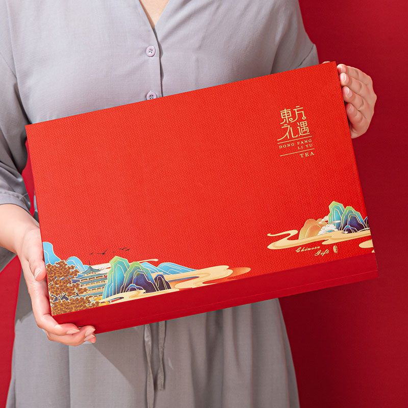 Caja de regalo de embalaje de té Longjing Biluochun una lata de té en una caja vacía de té verde se puede fijar