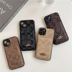潮牌插卡适用iPhone14Promax手机壳苹果16奢华全包保护套17Pro新